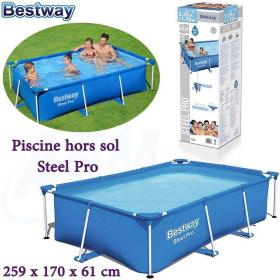  Bestway Piscine hors sol Steel Pro™ 259 x 170 x 61 cm