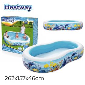 Piscine Océan Gonflable 262 x 157 x 46 cm Bestway 
