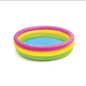 Intex Sunset Glow 57412NP Piscine pour bébé 3 Anneaux Ø 114 x 25 cm