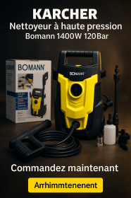 Karcher Nettoyeur à haute pression Bomann 1400W 120Bar