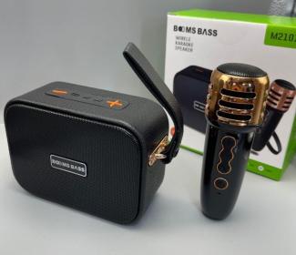 Booms Bass M2101 + مكبر الصوت مع ميكروفون