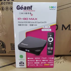 Tv Box géant 4g ram -32gb rom- 1 âne abonnement gratuite