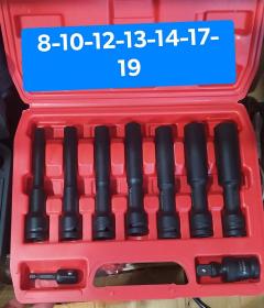 Jeux douille 9 pcs long 8-19