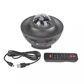 Jeux de lumières Projecteur Ciel Étoilé Galaxie Bluetooth USB Lecteur de Musique Veilleuse Étoile Romantique ⭐✨