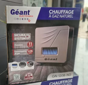 Chauffage à Gaz naturel Géant 11kw/h