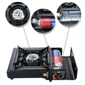 موقد الغاز المحمول +2 قارورات غاز