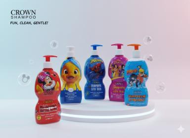  "CROWN Kids SHAMPOO" (شامبو كراون للأطفال)