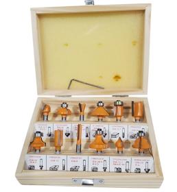 Jeu de 12 fraises pour défonceuse 6mm, CAPITALE