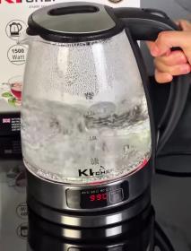 Bouilloire Kitchef en verre empreinte digitale  kt-18c