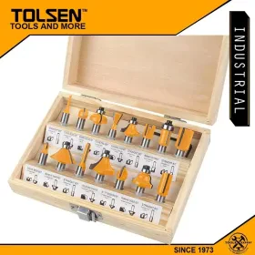 Jeux De Mèche Défonceuse En Carbure 8mm 15Pcs TOLSEN75681