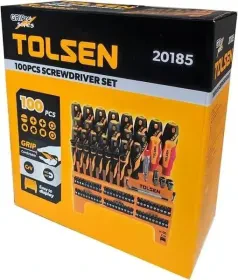 Kit Jeux De Tournevis 100 Pièces TOLSEN20185