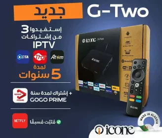 Tv Box ICON G TWO 2g 16g + 4 abonnement iptv gratuite