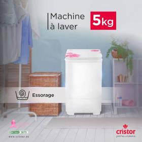 Machine à laver semi automatique CRISTOR 5kg